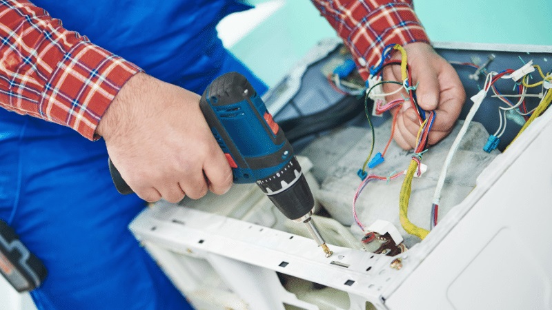Saruhanlı Fujitsu Fujitsu çamaşır makinesi kart tamiri – Su almama arızası orijinal parça ile giderildi. - Teknik servis örneği